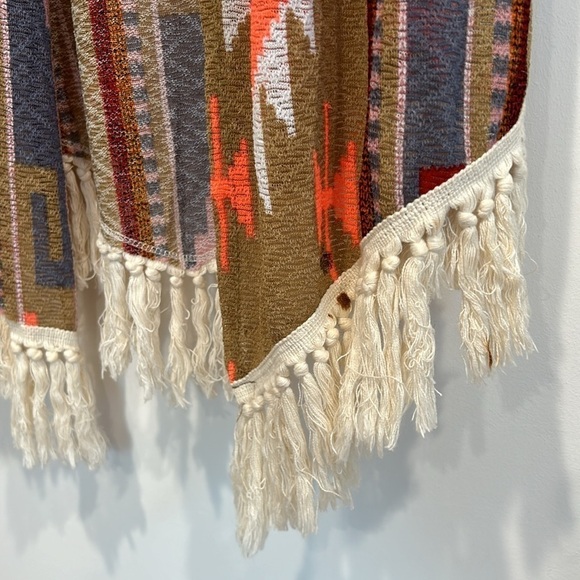 Giddy up glamour south western bohemian Aztec duster vest women’s size 1x - Picture 5 of 10